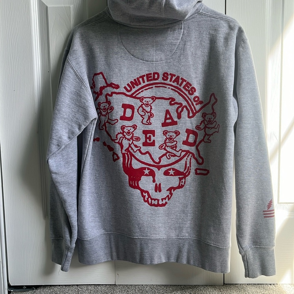 Gray United States of Dead Hoodie - Size S